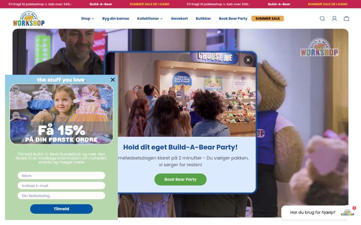 Skärmbild av buildabear.co.uk