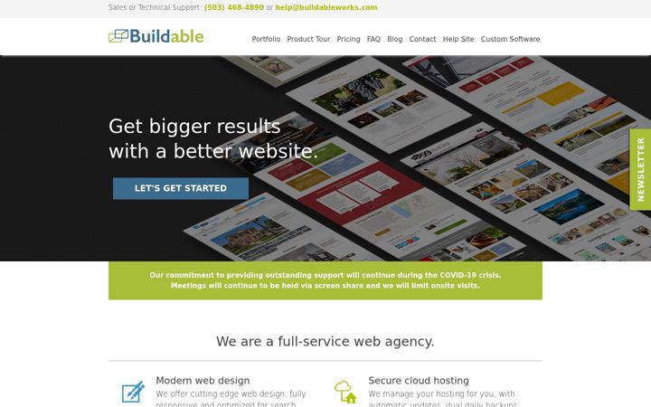 Screenshot stránky buildableweb.com