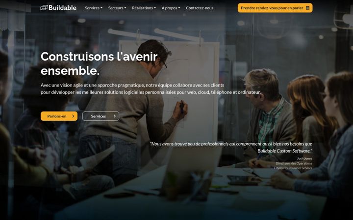 Screenshot of buildableworks.fr