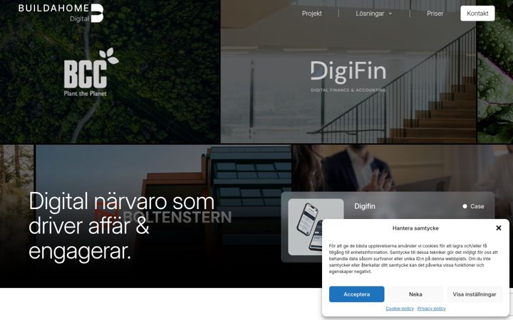 Screenshot of buildahome.se