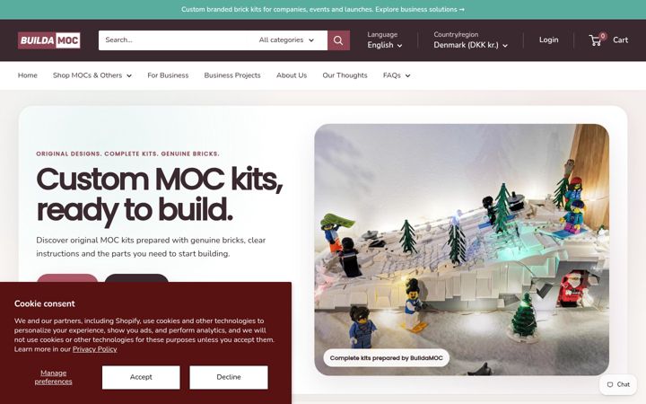 Screenshot of buildamoc.com