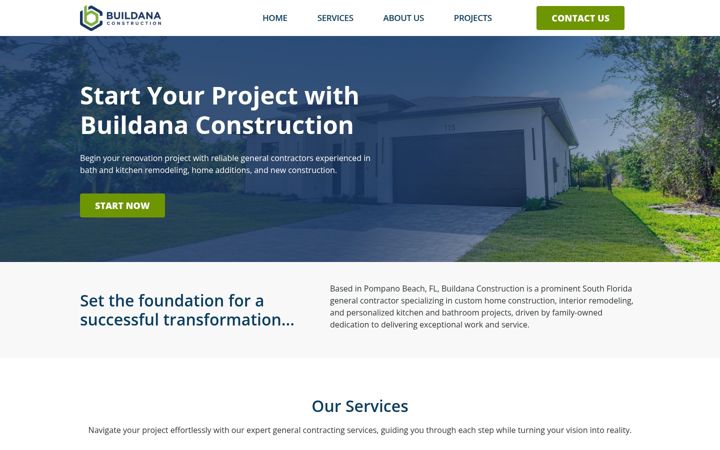 Screenshot of buildanaconstruction.com