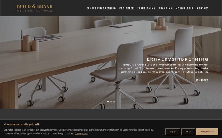 Screenshot of buildandbrand.dk