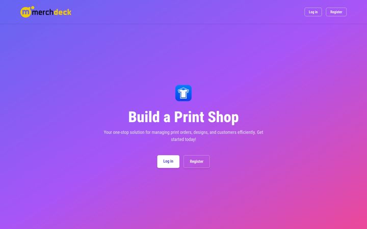 Screenshot of buildaprintshop.com