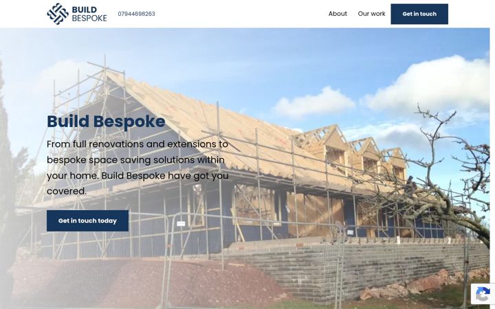 Screenshot of buildbespoke.co.uk