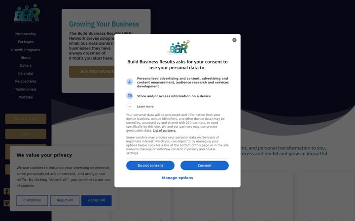 Screenshot of buildbusinessresults.com