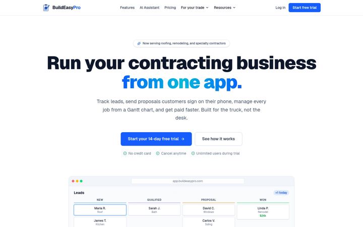Screenshot of buildeasypro.com