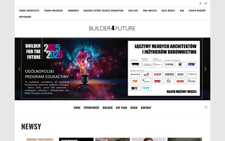 Screenshot stránky builder4future.pl