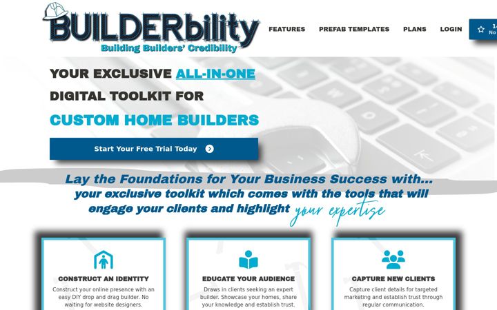 Screenshot of builderbility.com
