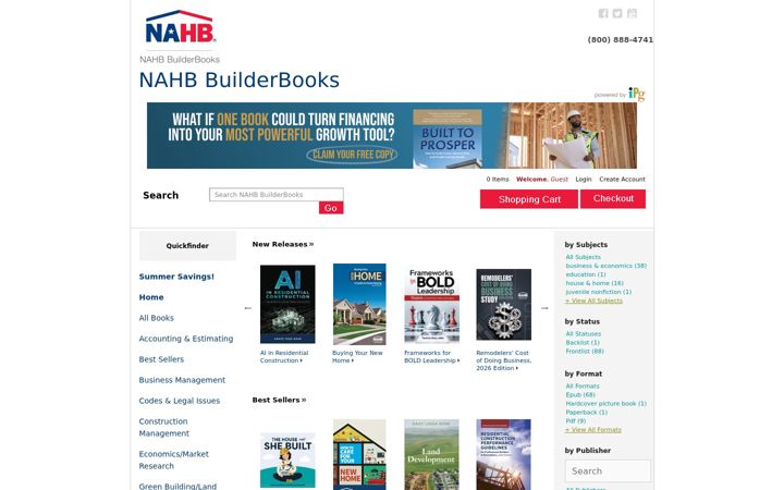 Screenshot of builderbooks.com