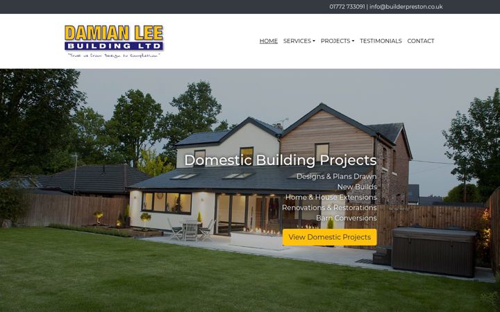Screenshot of builderpreston.co.uk
