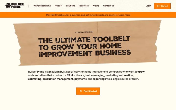 Screenshot of builderprime.com
