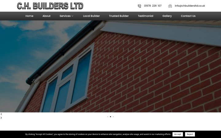 Screenshot of buildersinwrexham.co.uk