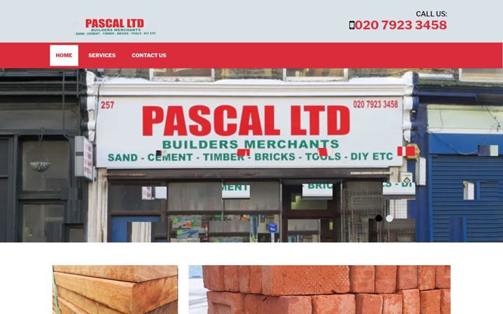 Screenshot of buildersmerchantsstokenewington.co.uk