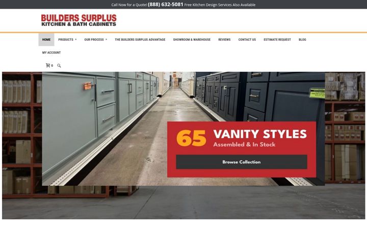 Snímek obrazovky builderssurplus.net