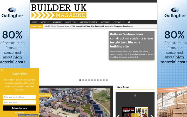 Screenshot of builderukmag.com