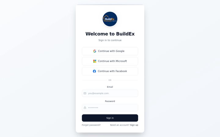 Screenshot of buildex.online