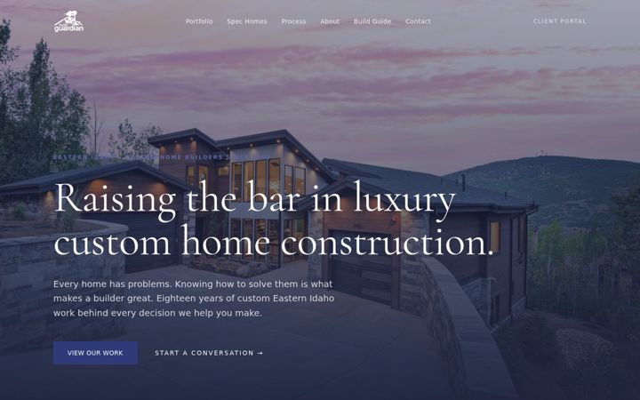Screenshot of buildguardian.com