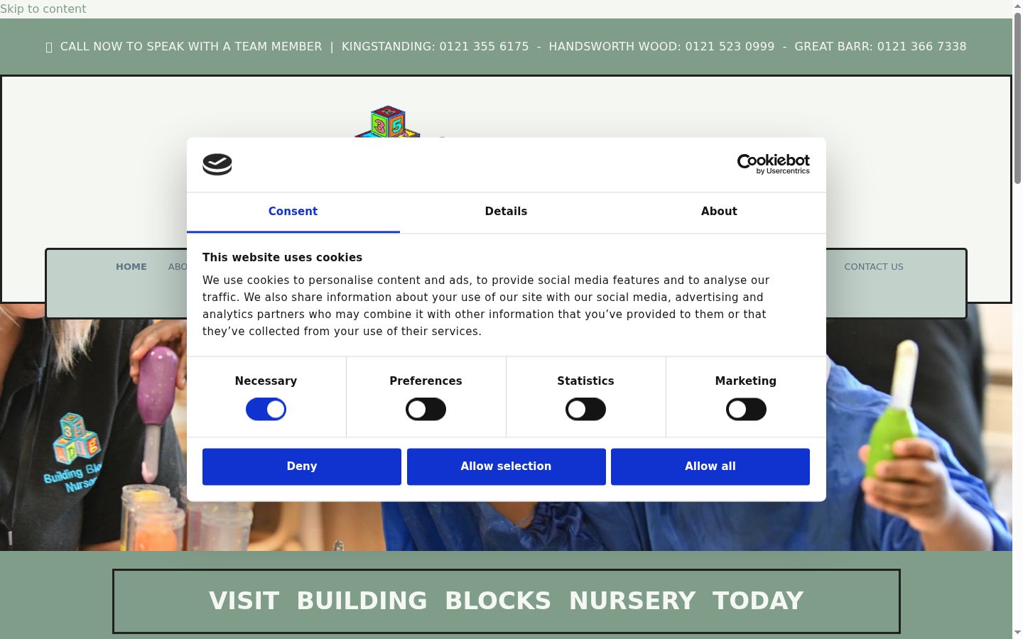 Screenshot tal-banner tal-kunsens muri qabel kwalunkwe interazzjoni