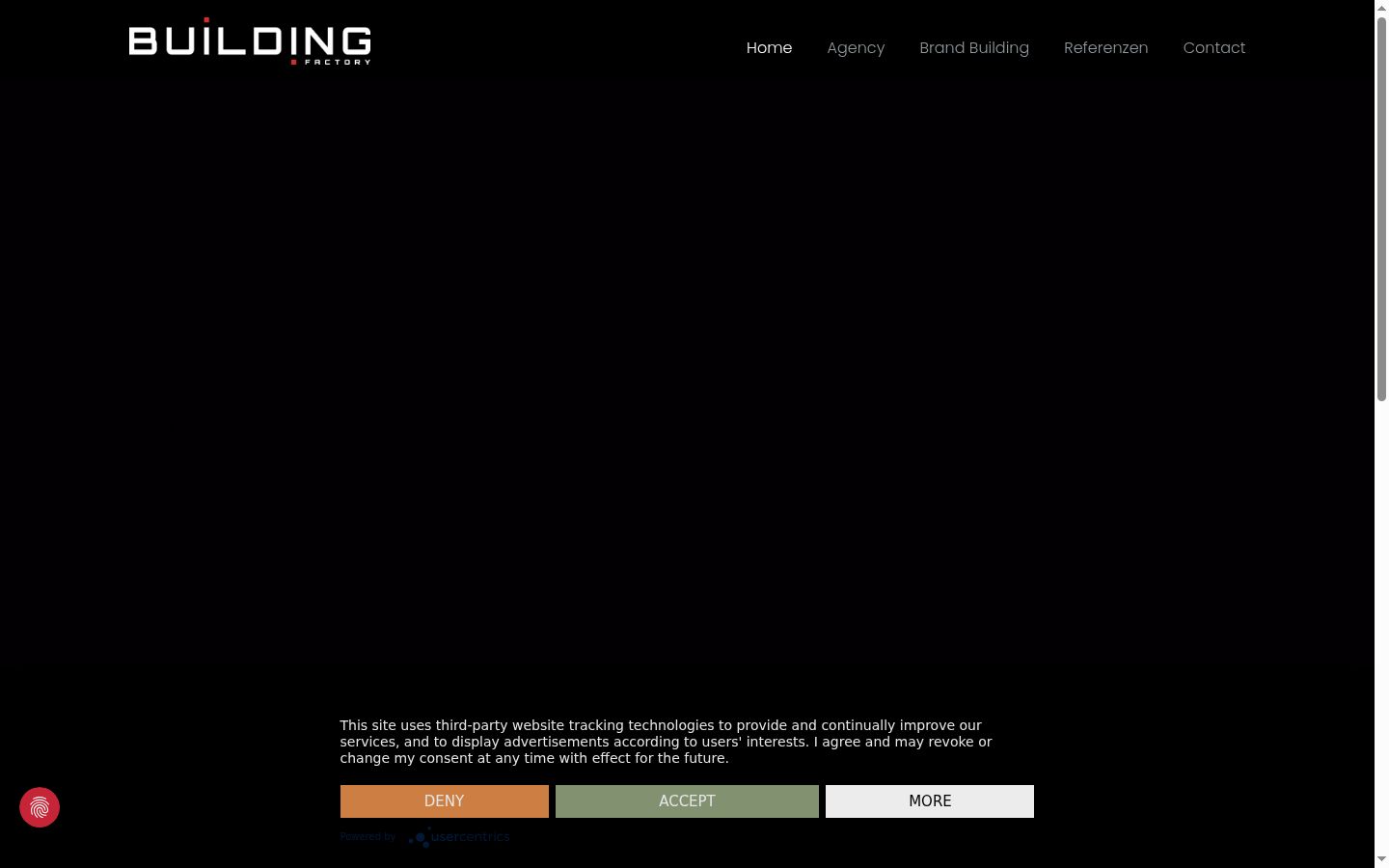Screenshot des Einwilligungsbanners vor jeglicher Interaktion
