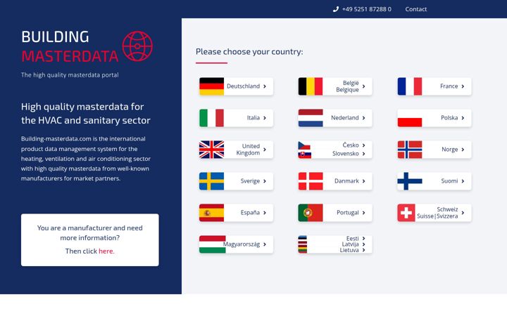 Screenshot of building-masterdata.com