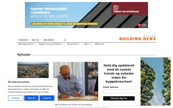 Screenshot of building-news.dk