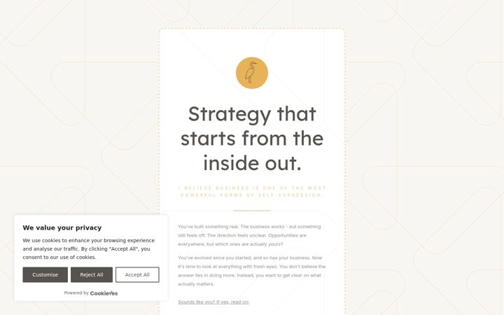 Screenshot of building-with-clarity.com