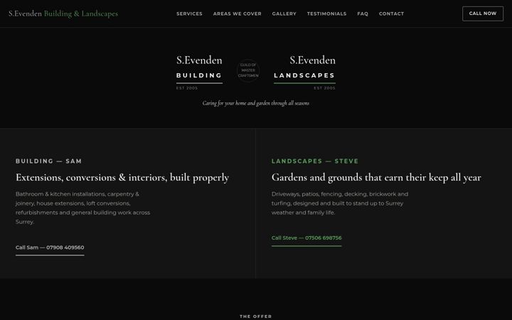 Screenshot of buildingandlandscapes.co.uk