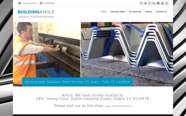 Screenshot of buildingangle.ie