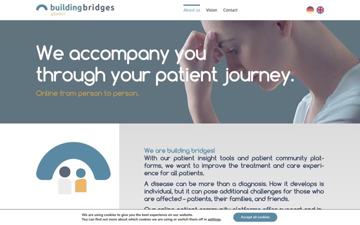 Screenshot ta' buildingbridges.social