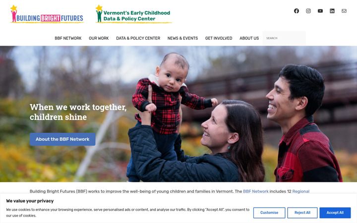 Screenshot of buildingbrightfutures.org