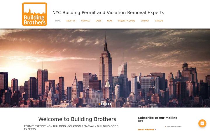 Screenshot of buildingbrothers.com