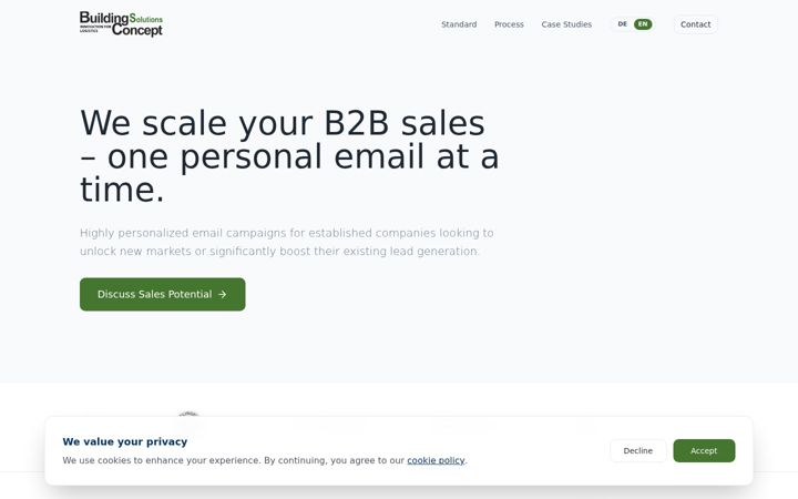 Screenshot of buildingconcept.de
