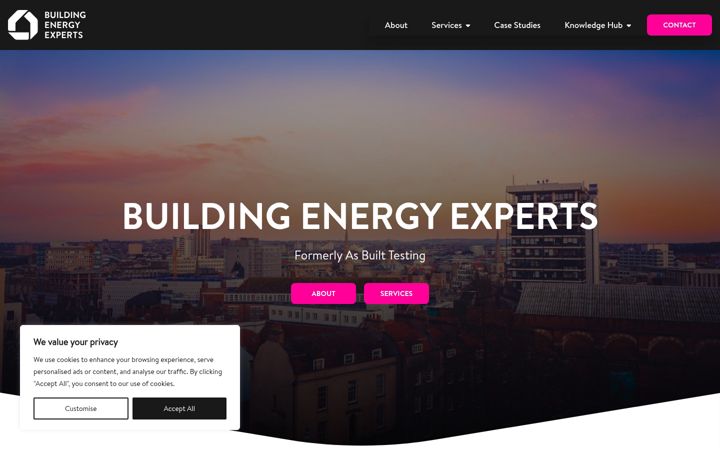 Screenshot of buildingenergyexperts.co.uk