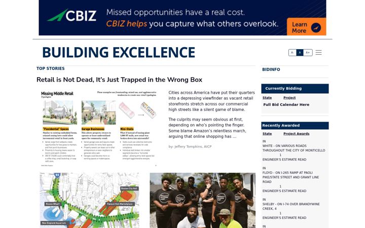 Screenshot of buildingex.com