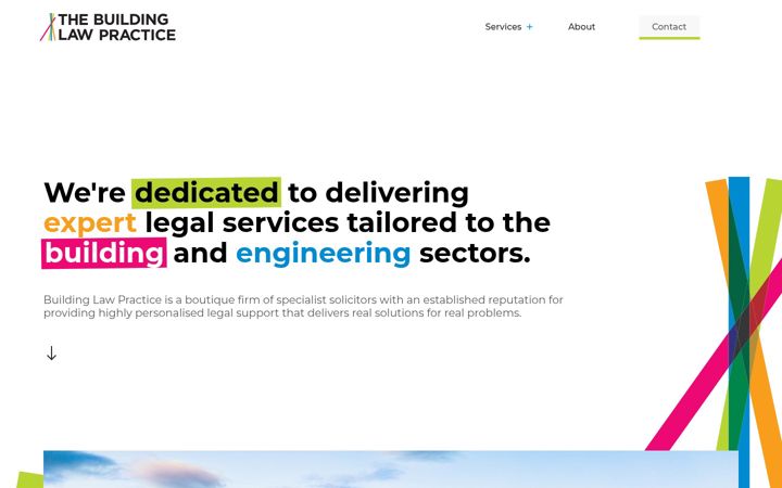 Screenshot of buildinglawpractice.com