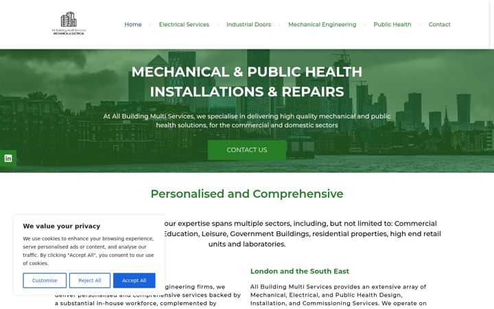 Screenshot of buildingmultiservices.co.uk