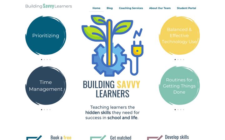 Screenshot of buildingsavvylearners.com