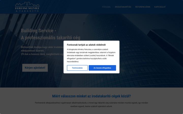 Screenshot of buildingservice.hu