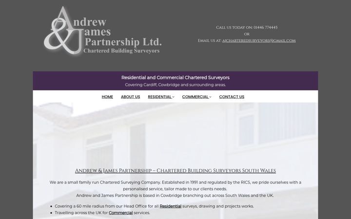 Screenshot of buildingsurveyorswales.co.uk