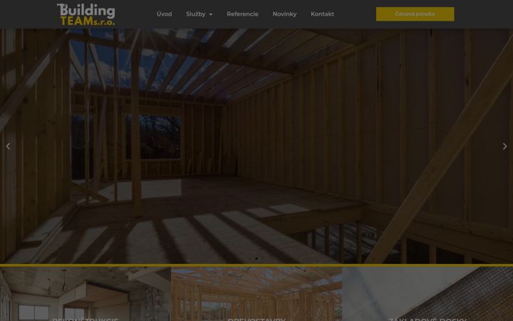 Screenshot von buildingteam.sk