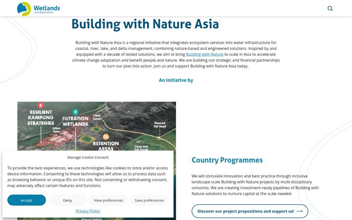Screenshot of buildingwithnatureasia.org