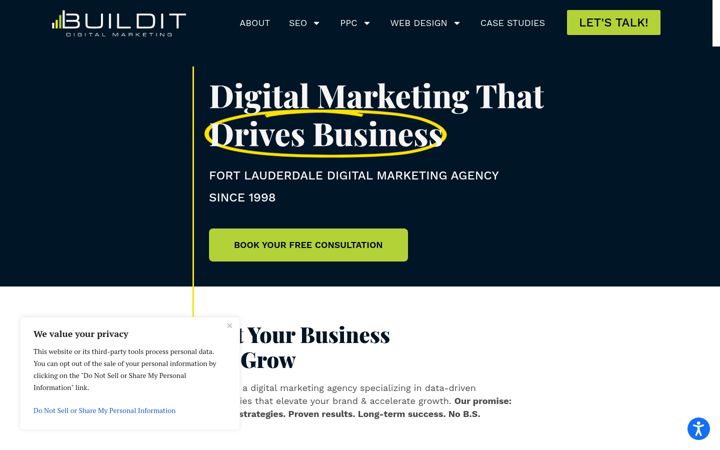 Screenshot of builditdigitalmarketing.com