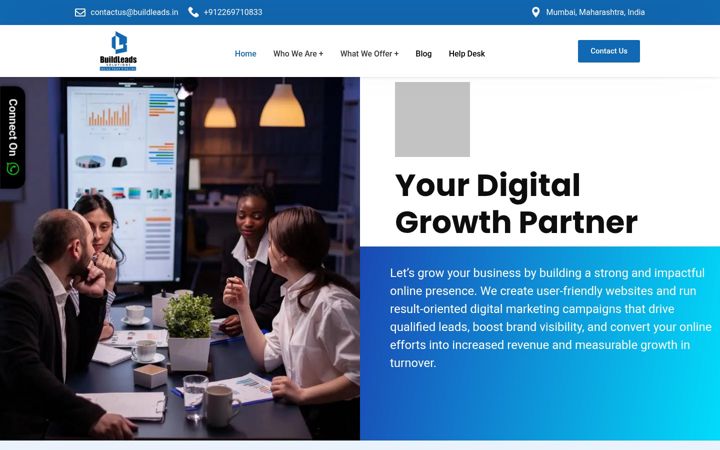 Screenshot ta' buildleads.in