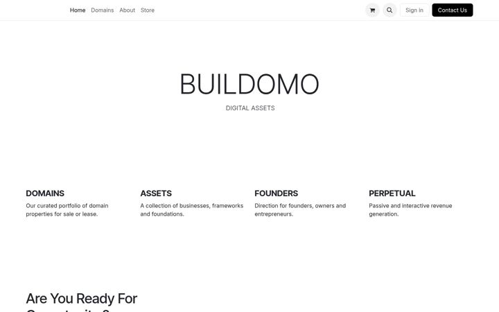 Screenshot of buildomo.com