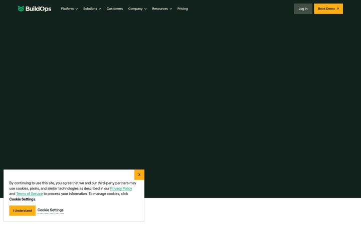 Screenshot von buildops.com