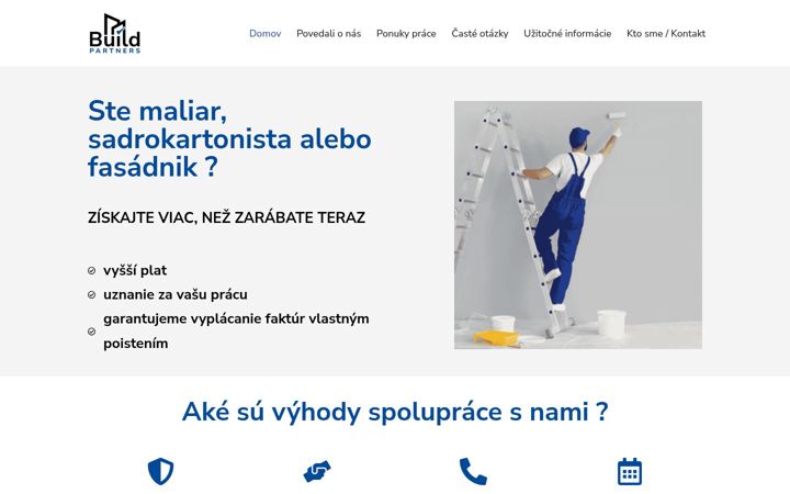 Screenshot of buildpartners.sk