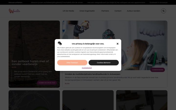 Screenshot of builds.be