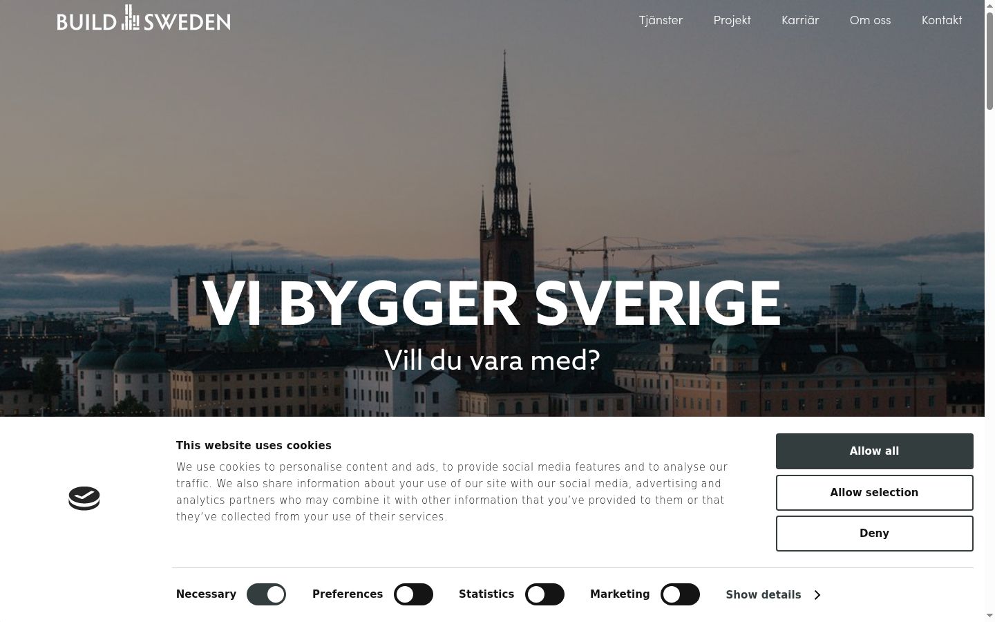Kuvakaappaus suostumusbannerista, joka näytettiin ennen mitään vuorovaikutusta