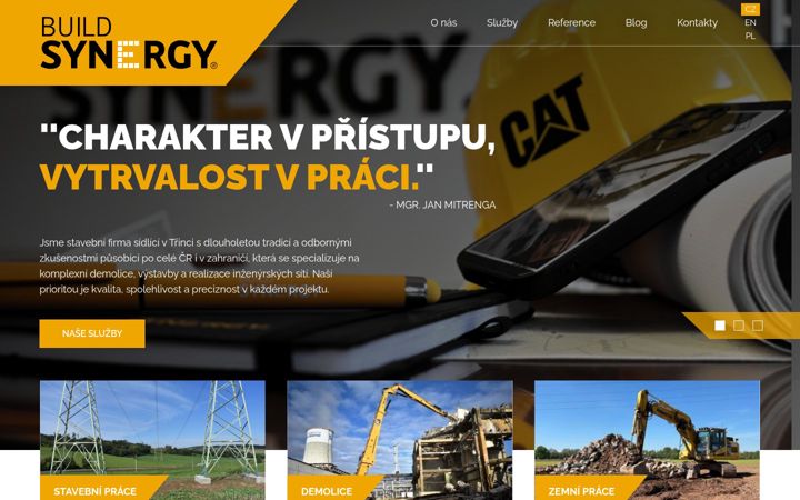 Screenshot of buildsynergy.cz
